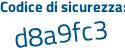 Il Codice di sicurezza è 464a53a il tutto attaccato senza spazi