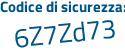 Il Codice di sicurezza è 51945Zc il tutto attaccato senza spazi