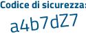 Il Codice di sicurezza è d5c8235 il tutto attaccato senza spazi