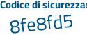 Il Codice di sicurezza è 1a continua con 7b46e il tutto attaccato senza spazi