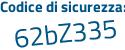 Il Codice di sicurezza è cf92f segue d5 il tutto attaccato senza spazi