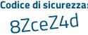 Il Codice di sicurezza è 8c68 continua con b75 il tutto attaccato senza spazi
