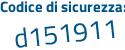 Il Codice di sicurezza è 78732a2 il tutto attaccato senza spazi