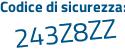 Il Codice di sicurezza è 48 continua con ddd49 il tutto attaccato senza spazi