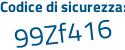 Il Codice di sicurezza è aa79 continua con 2c5 il tutto attaccato senza spazi