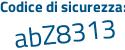 Il Codice di sicurezza è ebb poi 25af il tutto attaccato senza spazi