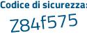 Il Codice di sicurezza è d continua con 7678c4 il tutto attaccato senza spazi