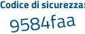 Il Codice di sicurezza è 48255 poi 9d il tutto attaccato senza spazi