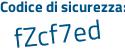 Il Codice di sicurezza è cfad1 continua con 52 il tutto attaccato senza spazi