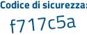 Il Codice di sicurezza è bb5dfcf il tutto attaccato senza spazi