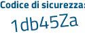 Il Codice di sicurezza è 77e82 segue a6 il tutto attaccato senza spazi