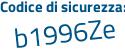 Il Codice di sicurezza è d97Z continua con 59f il tutto attaccato senza spazi