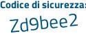 Il Codice di sicurezza è 642 poi 64cd il tutto attaccato senza spazi
