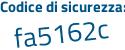 Il Codice di sicurezza è 68 poi f34Zd il tutto attaccato senza spazi