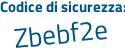 Il Codice di sicurezza è cZf2ca4 il tutto attaccato senza spazi
