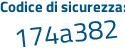 Il Codice di sicurezza è Z continua con 95854f il tutto attaccato senza spazi