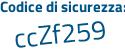 Il Codice di sicurezza è c continua con 71eb24 il tutto attaccato senza spazi