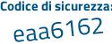 Il Codice di sicurezza è acd3 continua con 221 il tutto attaccato senza spazi