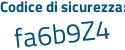 Il Codice di sicurezza è deZ94 segue c5 il tutto attaccato senza spazi