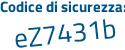 Il Codice di sicurezza è 6de9 continua con dce il tutto attaccato senza spazi
