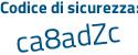 Il Codice di sicurezza è eZ continua con a9b74 il tutto attaccato senza spazi