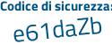 Il Codice di sicurezza è 8 continua con 91a862 il tutto attaccato senza spazi