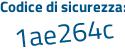 Il Codice di sicurezza è 3 poi eacd82 il tutto attaccato senza spazi