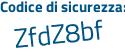 Il Codice di sicurezza è 12 continua con 1b669 il tutto attaccato senza spazi