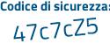 Il Codice di sicurezza è e continua con bbed1d il tutto attaccato senza spazi