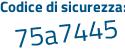 Il Codice di sicurezza è 7 segue Zd3d5b il tutto attaccato senza spazi