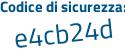 Il Codice di sicurezza è 3df81 poi 3Z il tutto attaccato senza spazi