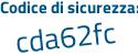 Il Codice di sicurezza è f poi 188725 il tutto attaccato senza spazi