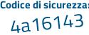 Il Codice di sicurezza è 6 continua con d7Zf73 il tutto attaccato senza spazi