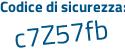 Il Codice di sicurezza è 59 segue e11ZZ il tutto attaccato senza spazi