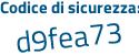 Il Codice di sicurezza è 52fZb44 il tutto attaccato senza spazi