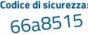 Il Codice di sicurezza è 3c5 segue fef8 il tutto attaccato senza spazi