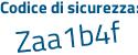 Il Codice di sicurezza è a9 segue c5d5b il tutto attaccato senza spazi