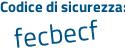 Il Codice di sicurezza è 58c2cb8 il tutto attaccato senza spazi
