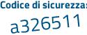 Il Codice di sicurezza è 1578746 il tutto attaccato senza spazi