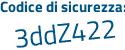 Il Codice di sicurezza è cZ4d1ac il tutto attaccato senza spazi