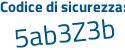 Il Codice di sicurezza è 68f3553 il tutto attaccato senza spazi