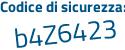 Il Codice di sicurezza è 58ff3 segue 96 il tutto attaccato senza spazi