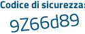 Il Codice di sicurezza è c poi da4d95 il tutto attaccato senza spazi