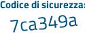 Il Codice di sicurezza è 81d67 continua con 5d il tutto attaccato senza spazi