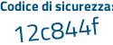 Il Codice di sicurezza è d segue 782ebd il tutto attaccato senza spazi