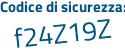 Il Codice di sicurezza è 53dbf4Z il tutto attaccato senza spazi