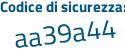Il Codice di sicurezza è 583bc poi 94 il tutto attaccato senza spazi