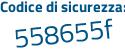 Il Codice di sicurezza è 276Z819 il tutto attaccato senza spazi