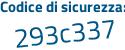 Il Codice di sicurezza è 3 continua con 73f215 il tutto attaccato senza spazi