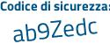Il Codice di sicurezza è ec59 continua con 8ea il tutto attaccato senza spazi